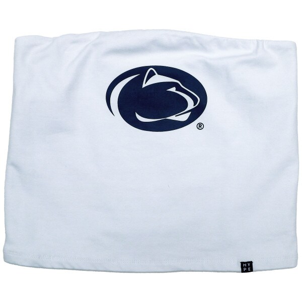 women's white Hype and Vice tube top with Penn State Athletic Logo